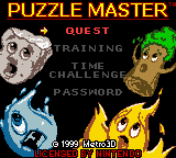 Puzzle Master Title Screen